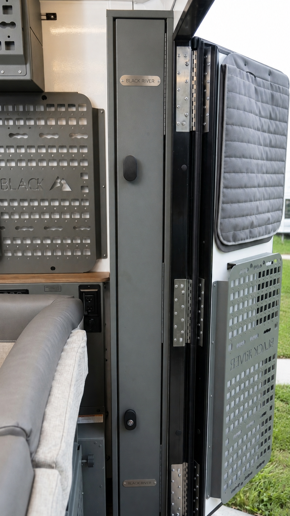 Passenger-side Gear Garage Corner Tall Storage Box