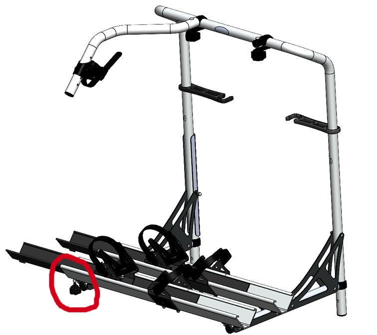 Soft-Touch Bike Tray Knob