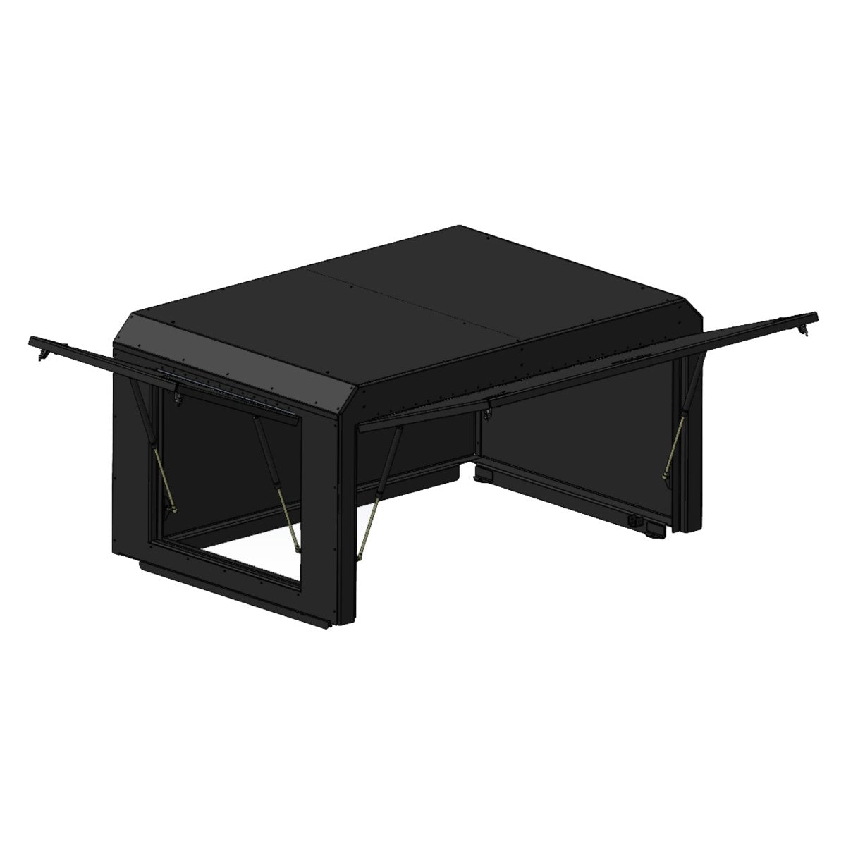 REBEL UTV Box and REBEL Roof Rack Kit - Black River