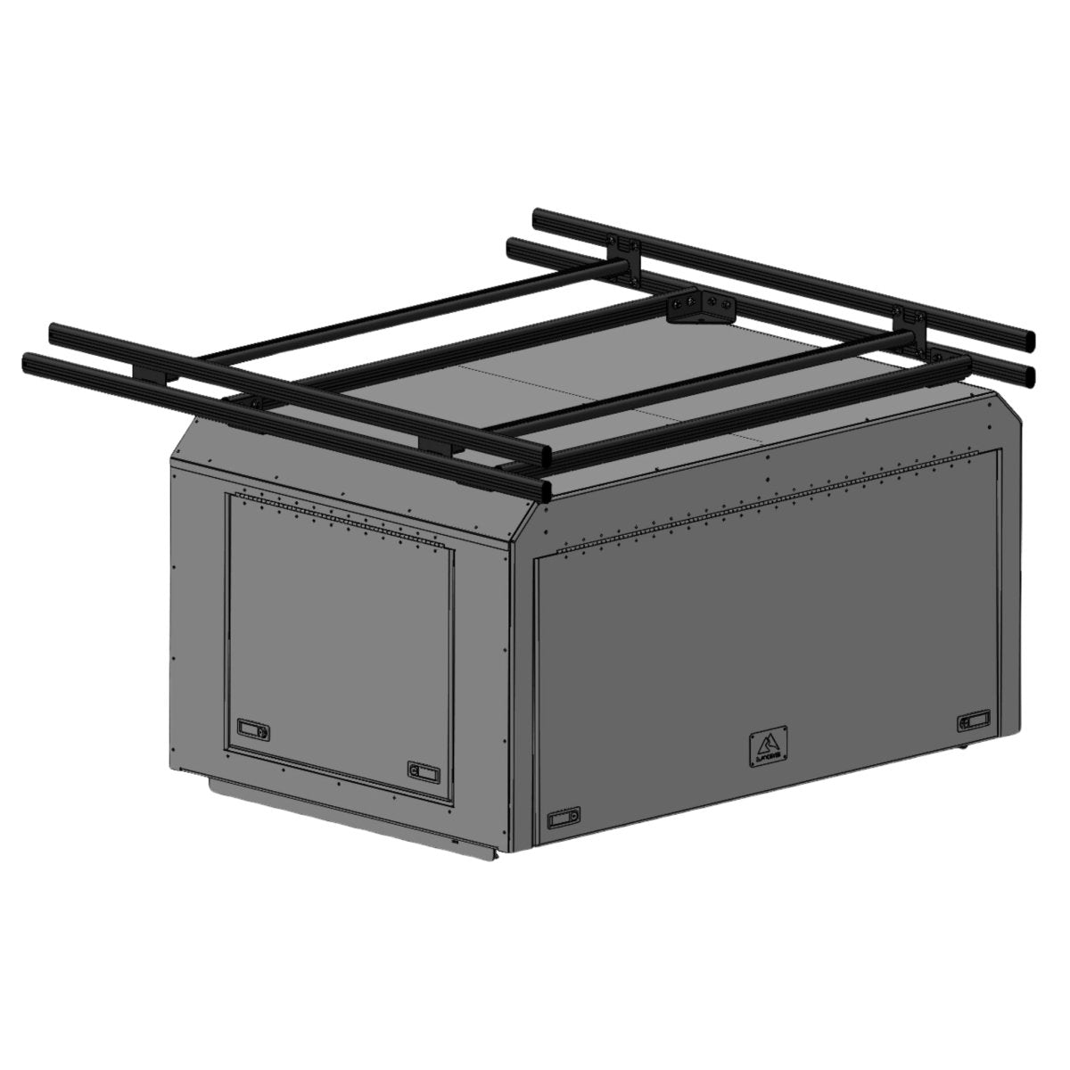 REBEL UTV Box Roof Rack - Black River